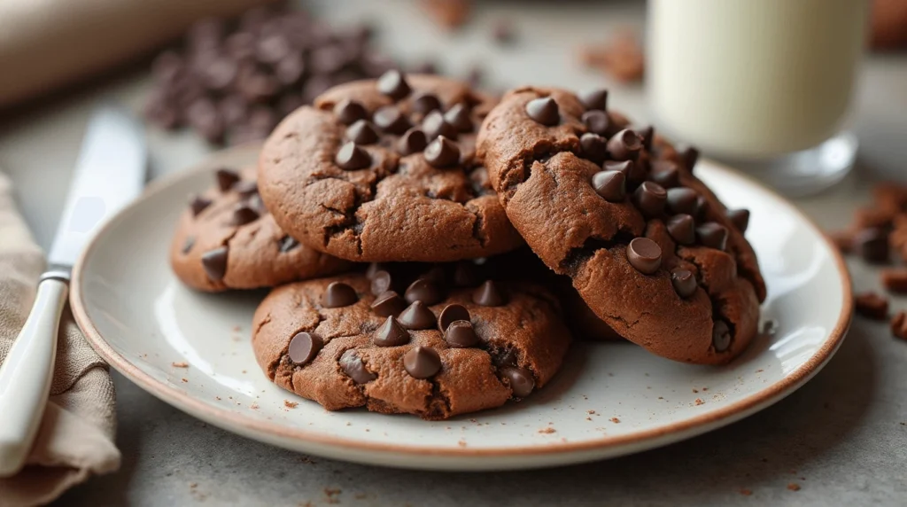 Double Chocolate Chip Cookies Recipe Double Chocolate Chip Cookies Recipe