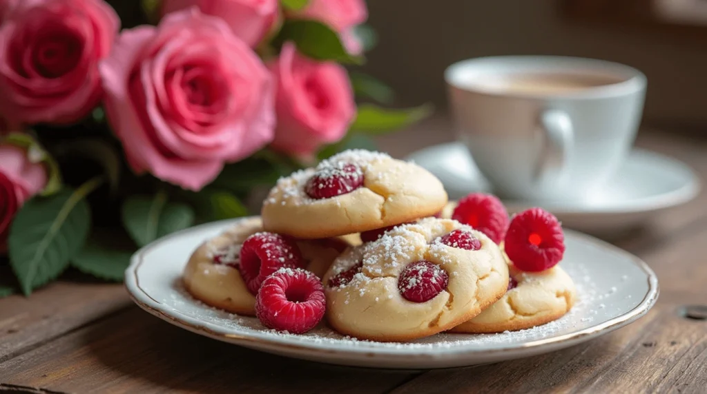 white chocolate raspberry cookies
