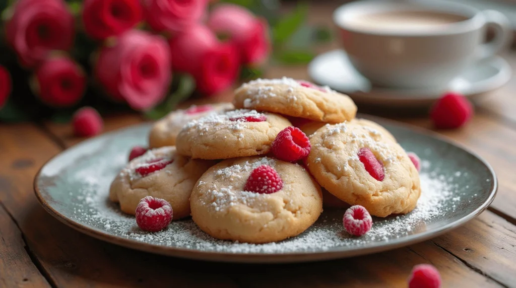 white chocolate raspberry cookies